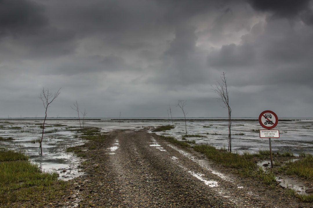 Låningsvejen de verbindingsweg tussen Mandø en de Jutland.