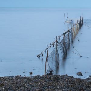 Fuik aan de waddendijk
